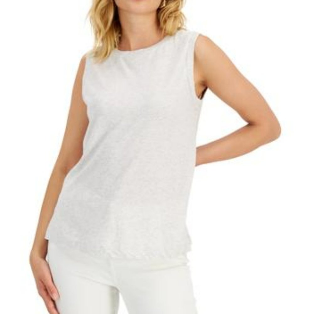 Style & Co Women's Heathered Sleeveless Top